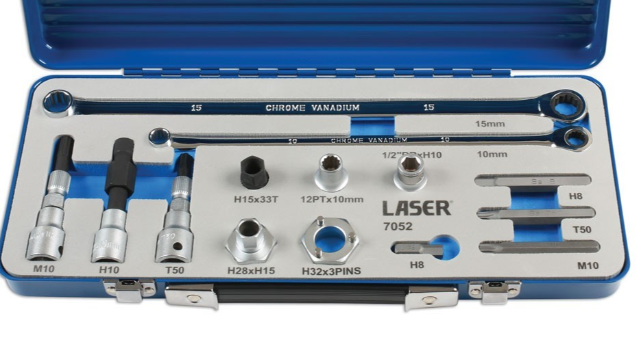 Laser Tools 7052 Alternator Pulley Tool Kit | - Tools and Foam Insert Only