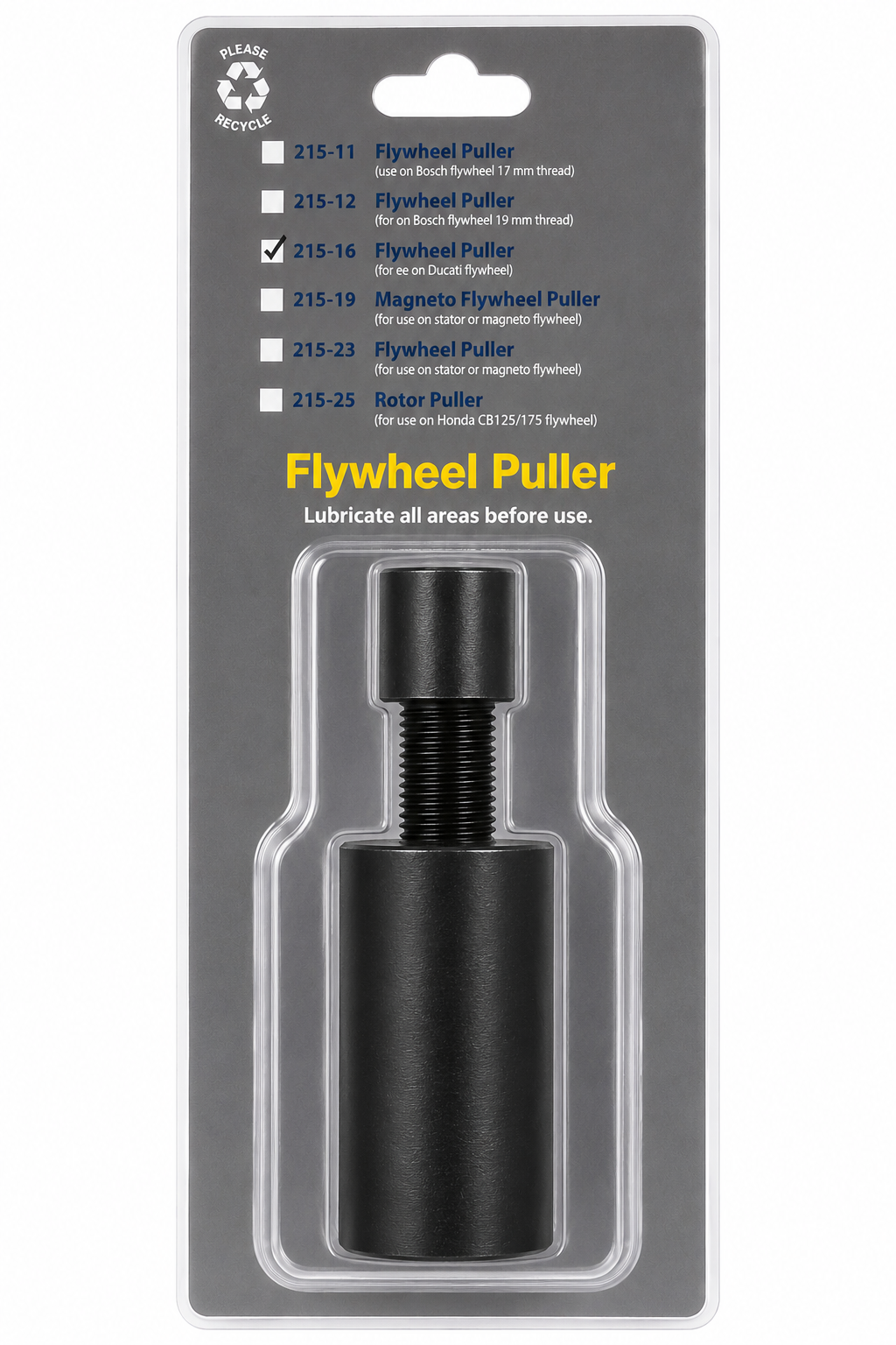 215-16 Flywheel Puller Tool Ducati Female Thread Magneto Rotor TT164