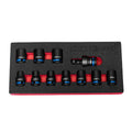 PowerHand KI-R12-S1 10pc 1/2in Shallow Impact Socket Set 10-19mm