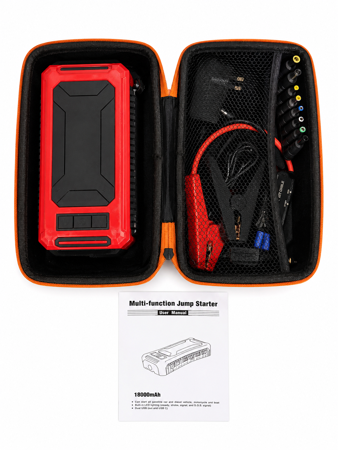 TT178 - 18000mAh Portable Car Jump Starter Power Bank Booster Pack Brand New