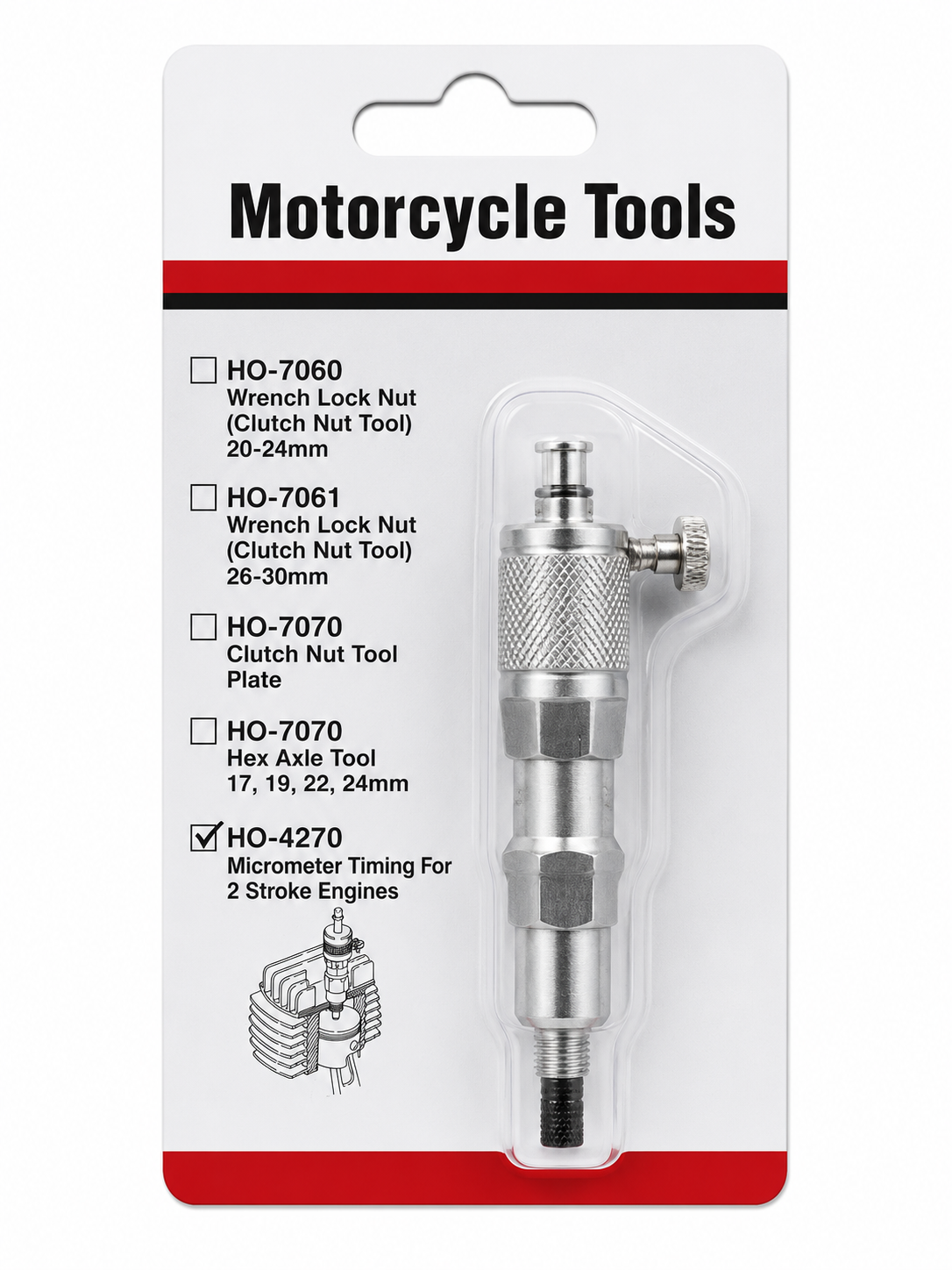 TT550 HO-4270 Micrometer Timing Tool For 2 Stroke Engines Ignition Timing Gauge