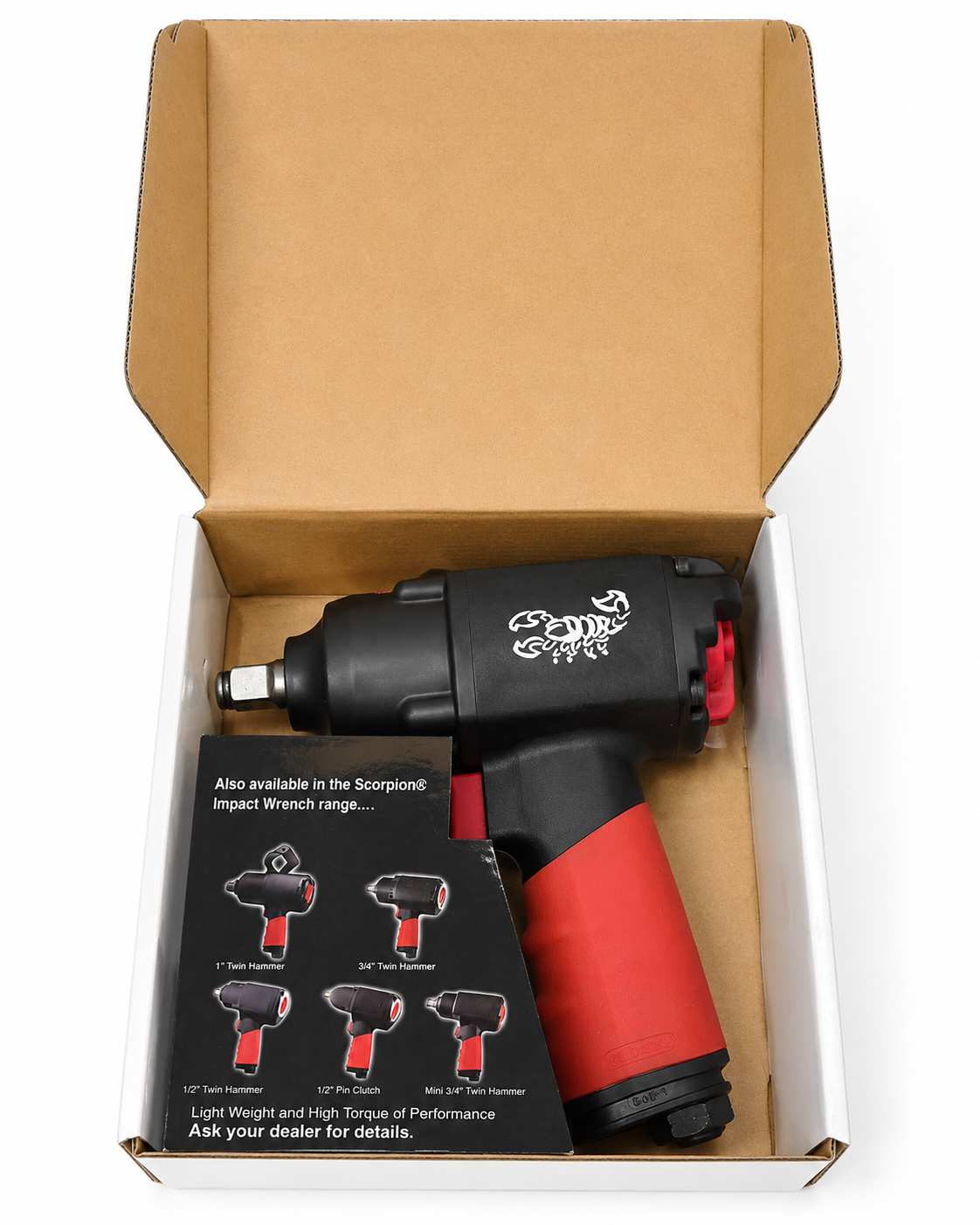 TT764 Scorpion 1/2in Twin Hammer Pneumatic Air Impact Wrench Gun