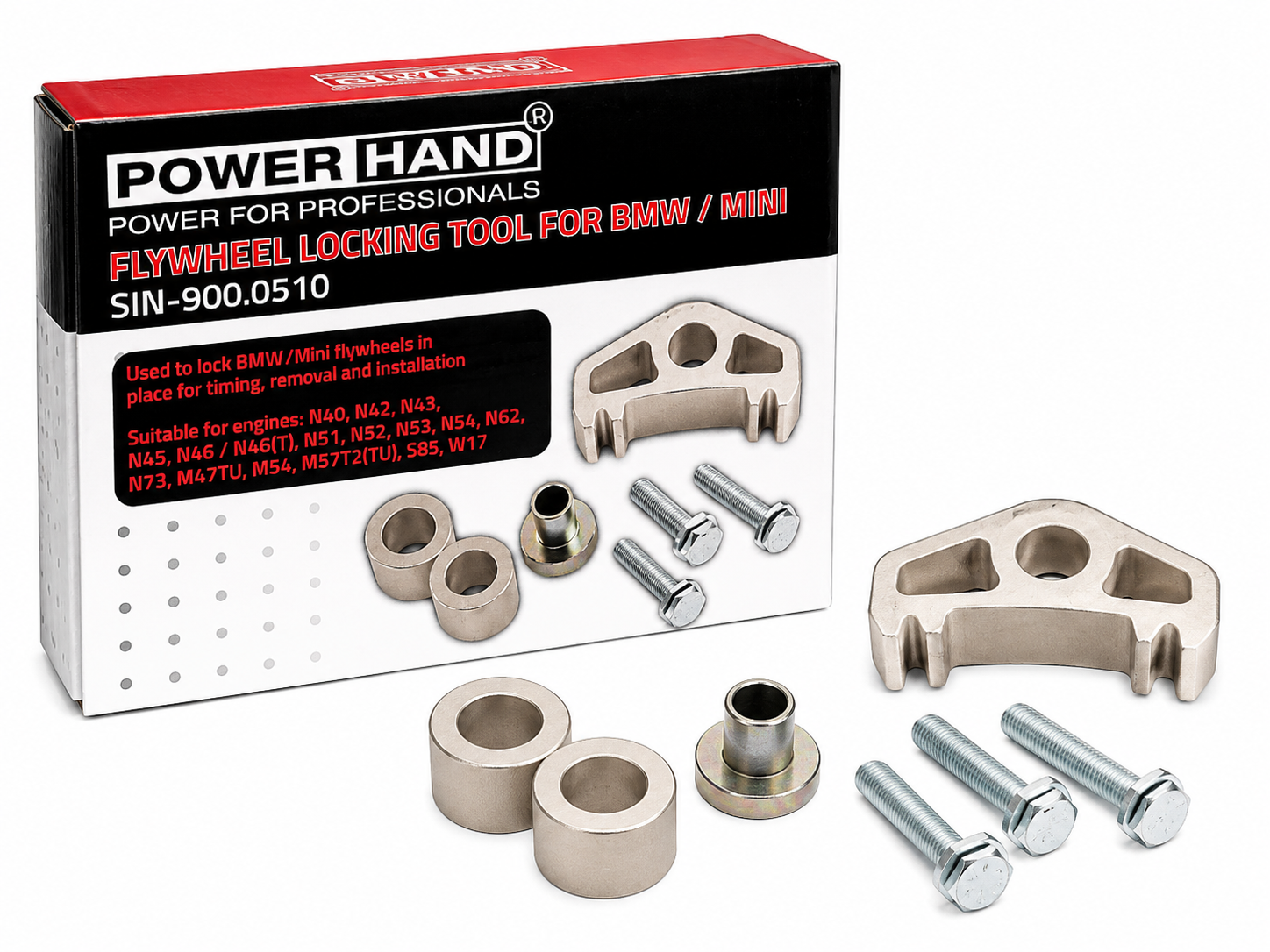 Powerhand SIN-900.0510 BMW Mini Flywheel Locking Tool Timing Service Kit