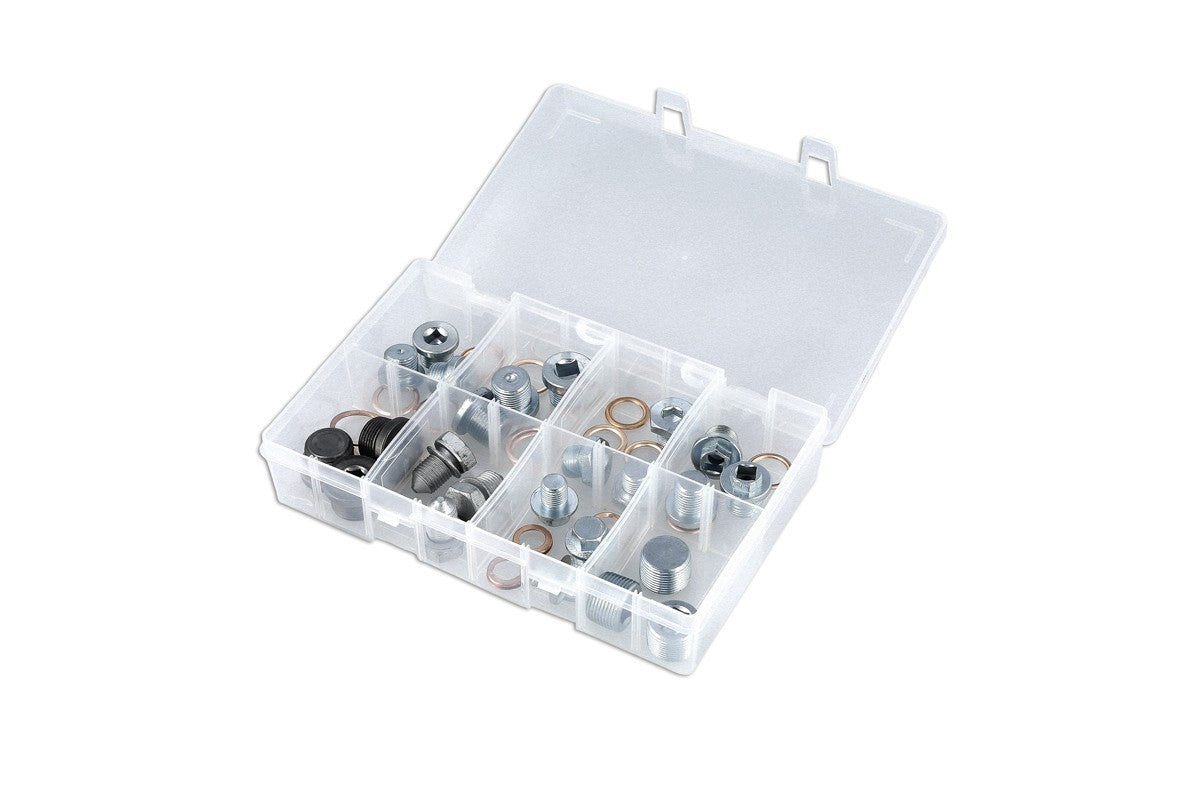 Connect 32754 Euro Sump Plug Assortment Kit 24 Plugs & Washers Box