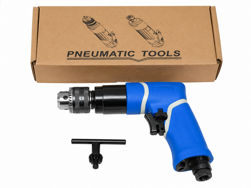 TT924 3/8in Pneumatic Reversible Air Drill Keyed Chuck Workshop Tool