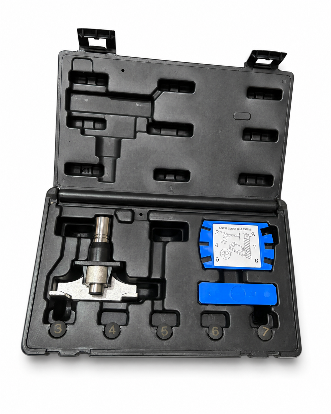 TT873 Universal Timing Belt Tension Tester Gauge Tool Kit in Storage Case