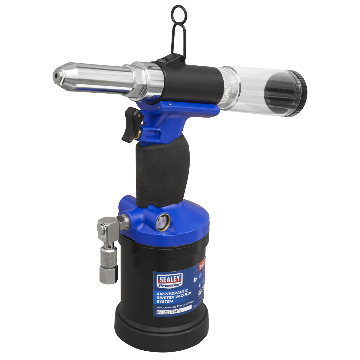 Sealey SA316 Air Hydraulic Riveter Vacuum System Heavy Duty Factory Sample