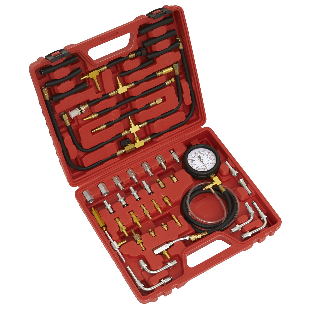 Sealey VSE212 Fuel Injection Pressure Test Kit Petrol System Tester