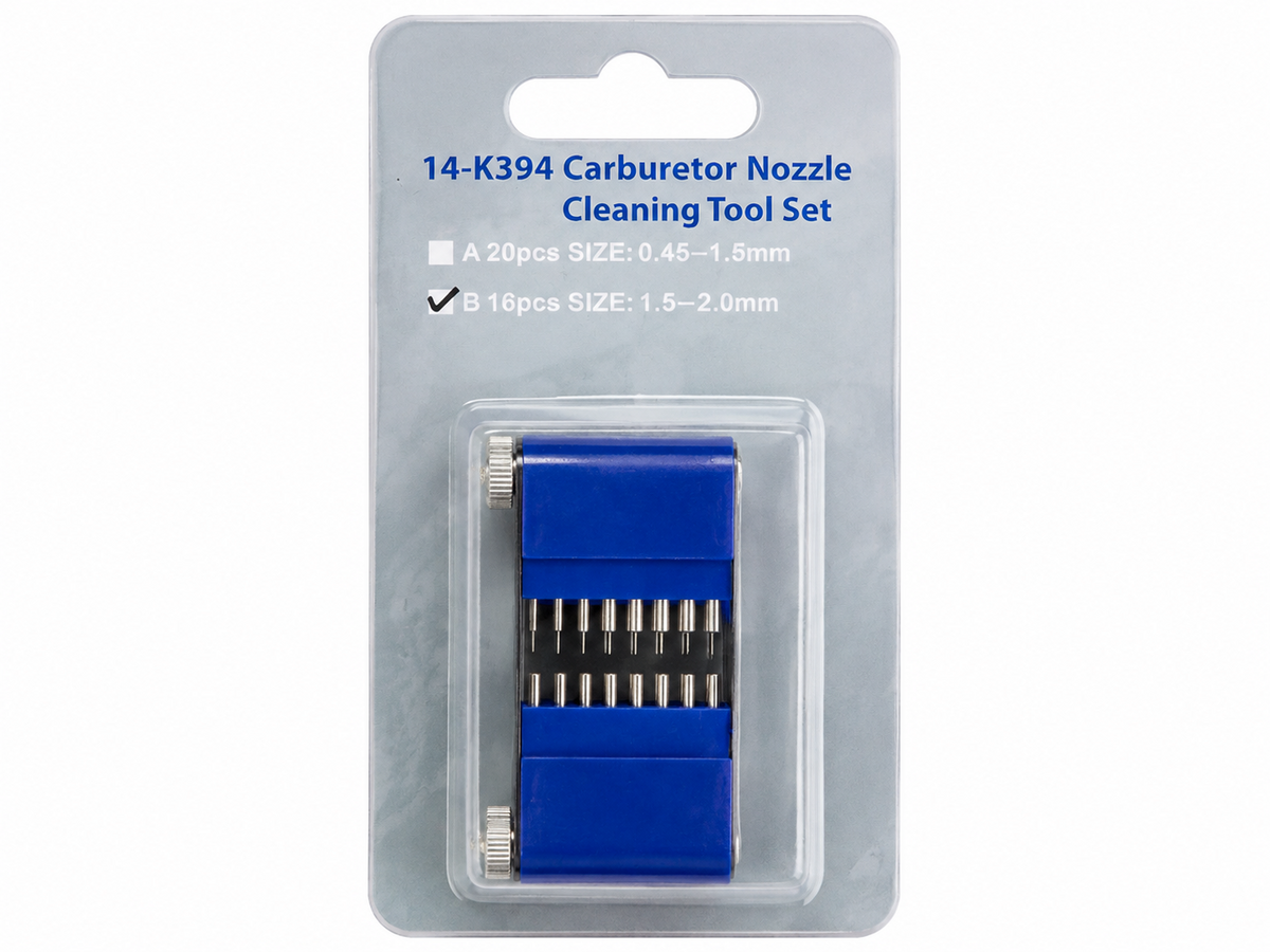 TT920 16pc Carburettor Nozzle Cleaning Tool Set 1.5-2.0mm Jet Cleaner