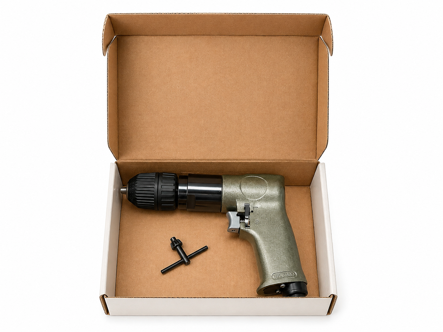 TT800 3/8in Reversible Pneumatic Air Drill Keyed Chuck With Chuck Key