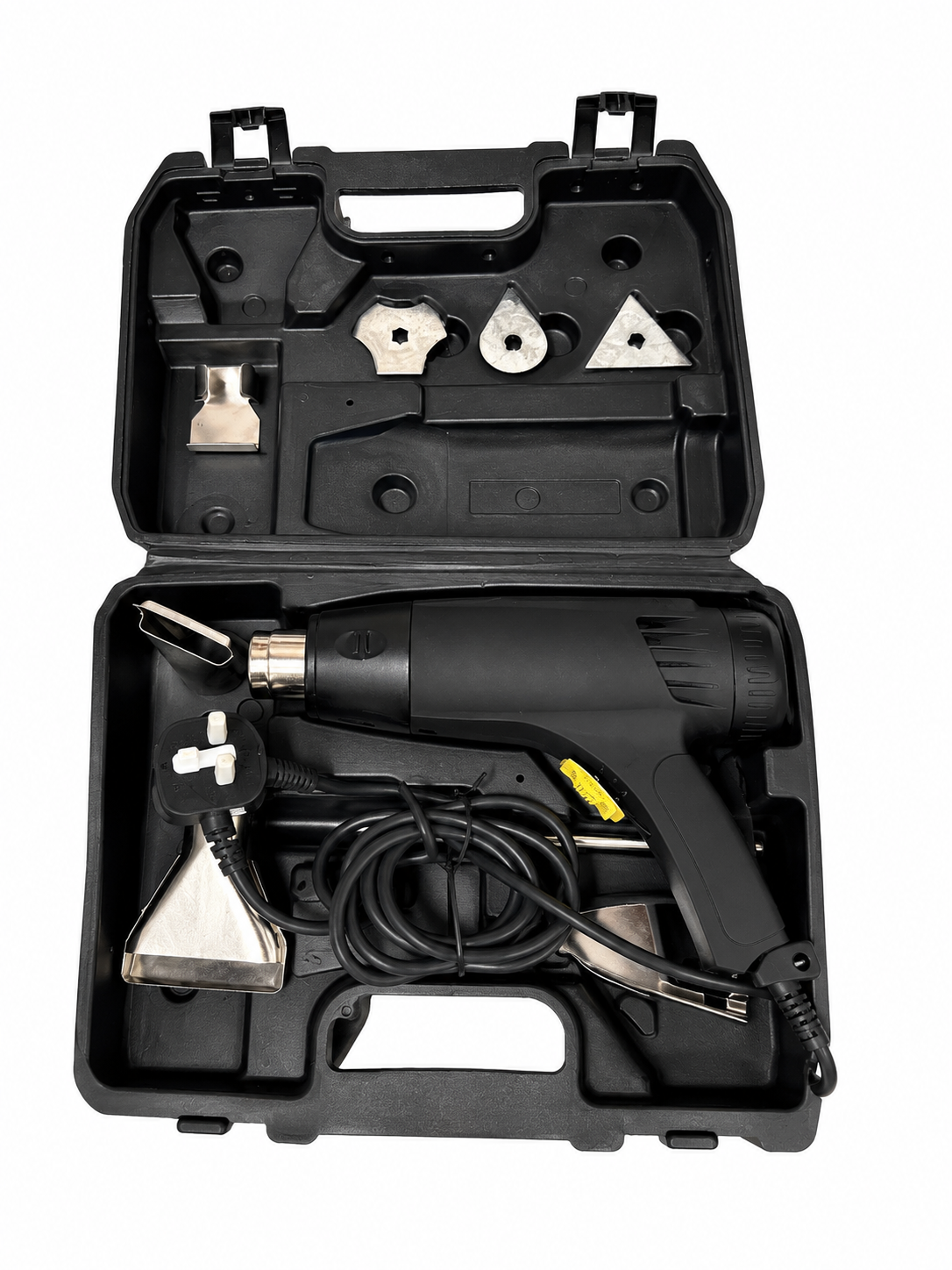 TT643 Hot Air Plastic Welding Gun Kit with Nozzles UK 3 Pin Plug