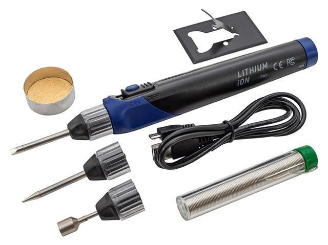 Laser Tools 7546 30W Cordless Soldering Iron Rechargeable 2400mAh Li-Ion