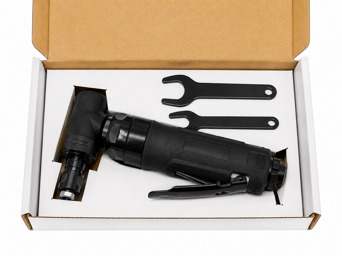 TT803 Pneumatic 90° Angle Die Grinder 18000rpm 1/4in Collet Air Tool
