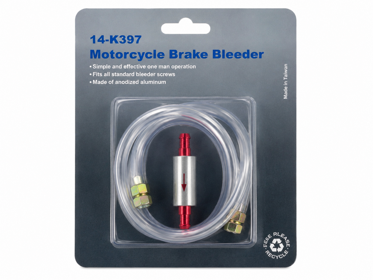 TT426 Motorcycle Brake Bleeder Kit One Way Valve Brake Fluid Bleeding Tool 14-K3