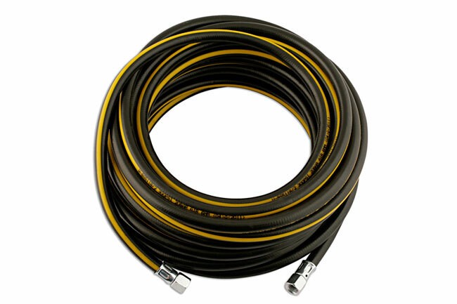 Connect 30906 15m Air Line Hose 10mm (3/8") BSP Fitted Nipples Compressor Hose