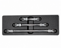 TT870 3pc 1/4" Drive Double Flex Head Ratchet Handle Set 3 Lengths