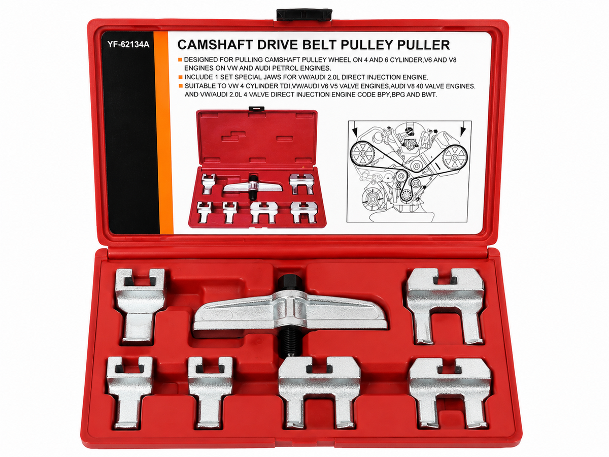 TT447 Camshaft Drive Belt Pulley Puller Kit for VW Audi V6 V8 Petrol Engines