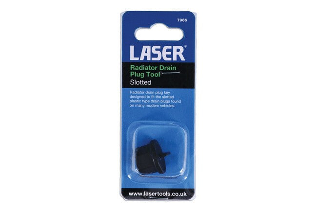 Laser 7966 Radiator Drain Plug Tool Slotted 3/8 Drive 17mm Hex