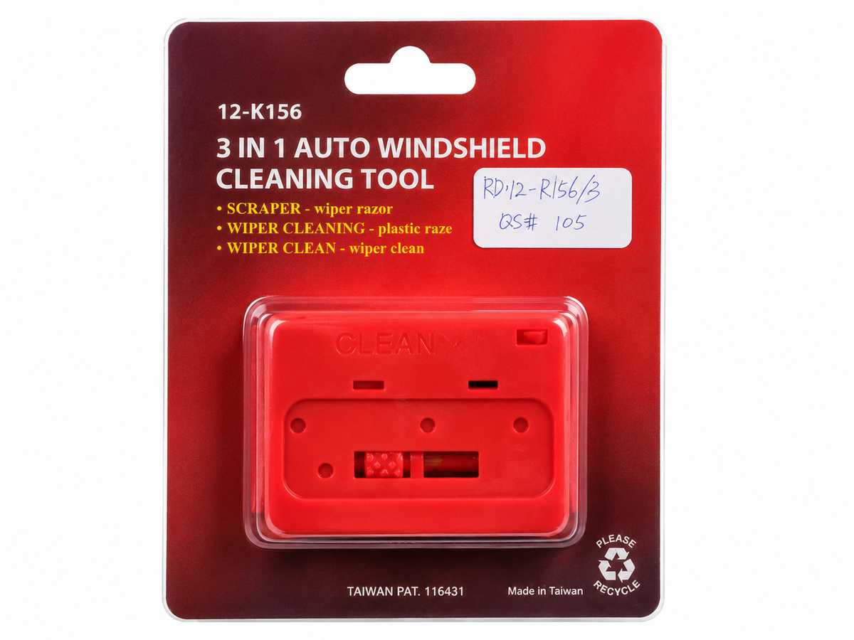 TT341 3 In 1 Auto Windscreen Cleaning Tool Wiper Blade Restorer Scraper