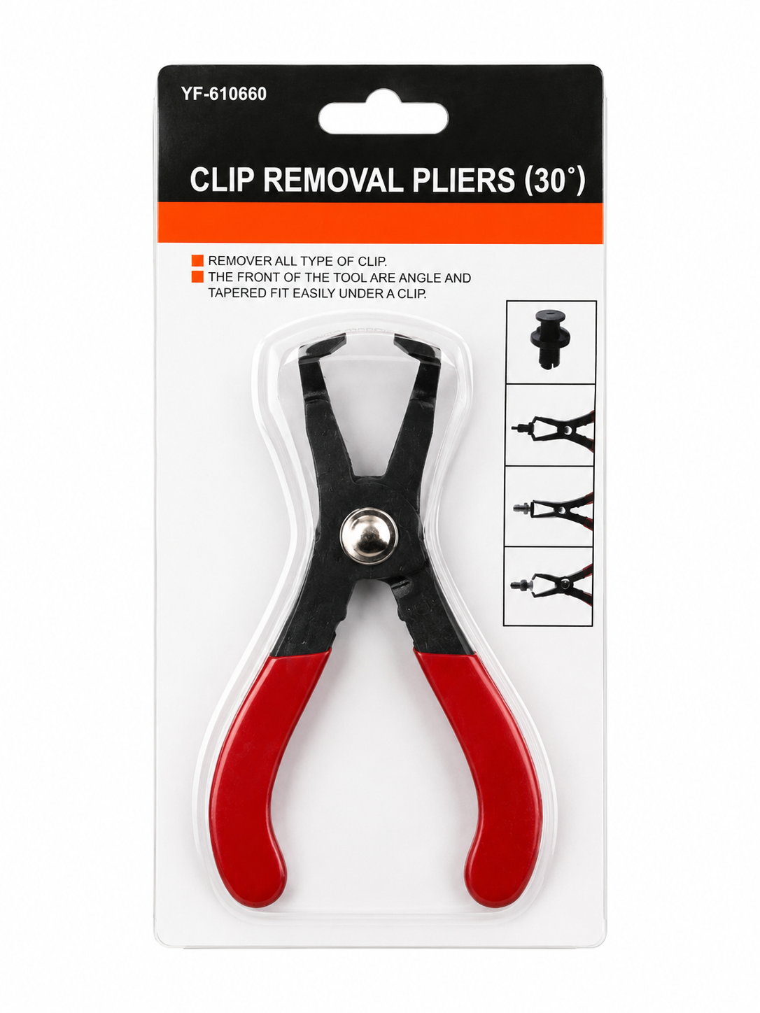 TT367 Clip Removal Pliers 30° Trim Panel Fastener Removal Tool