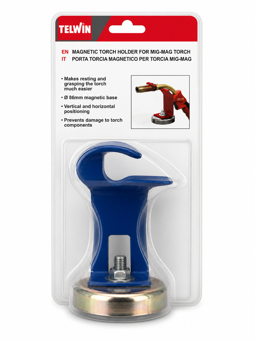 Telwin Magnetic MIG Torch Holder Welding Gun Stand Magnet TT72