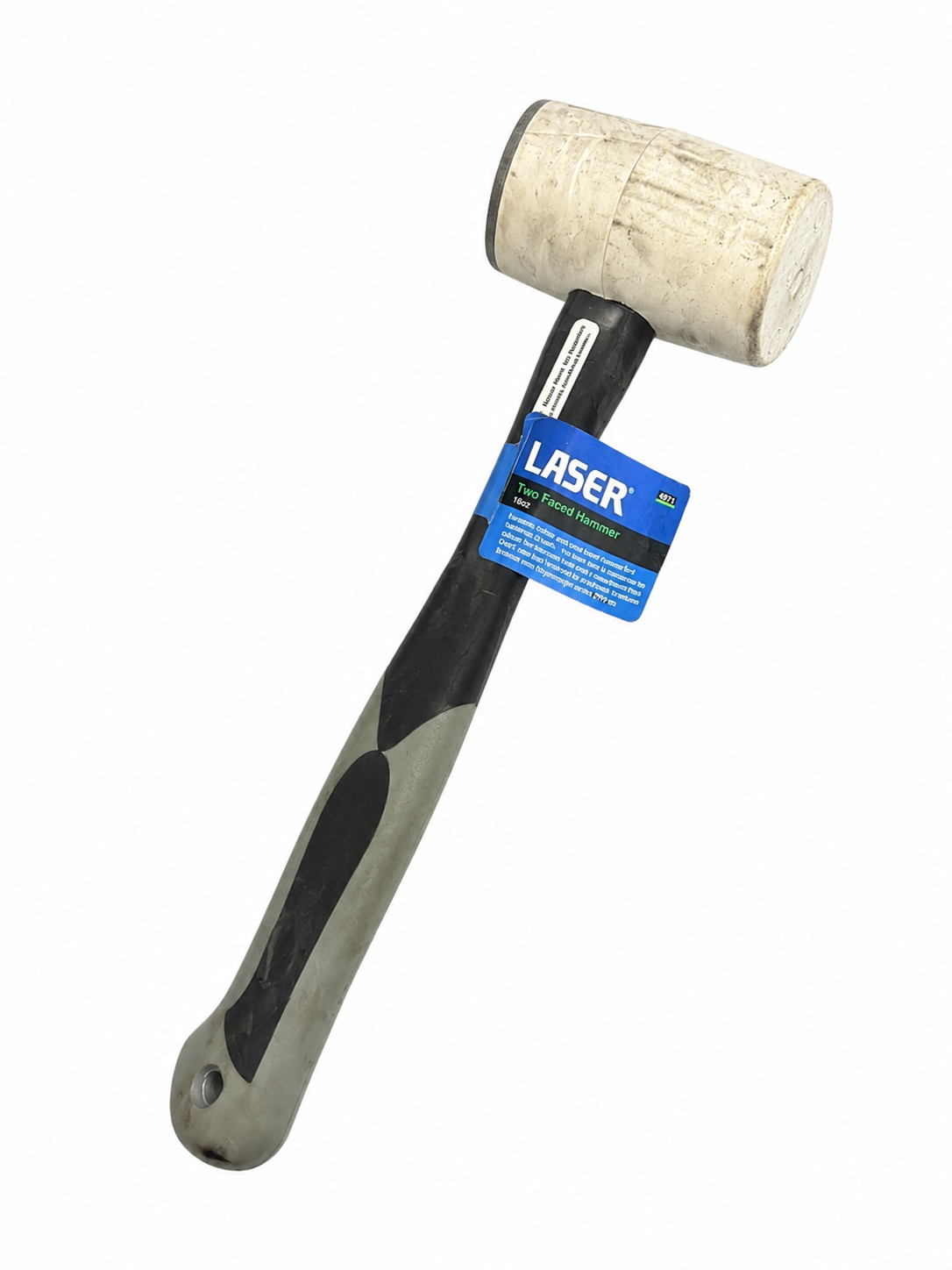 Laser 4971 Two Faced Hammer Rubber & Steel Face Soft Strike Mallet