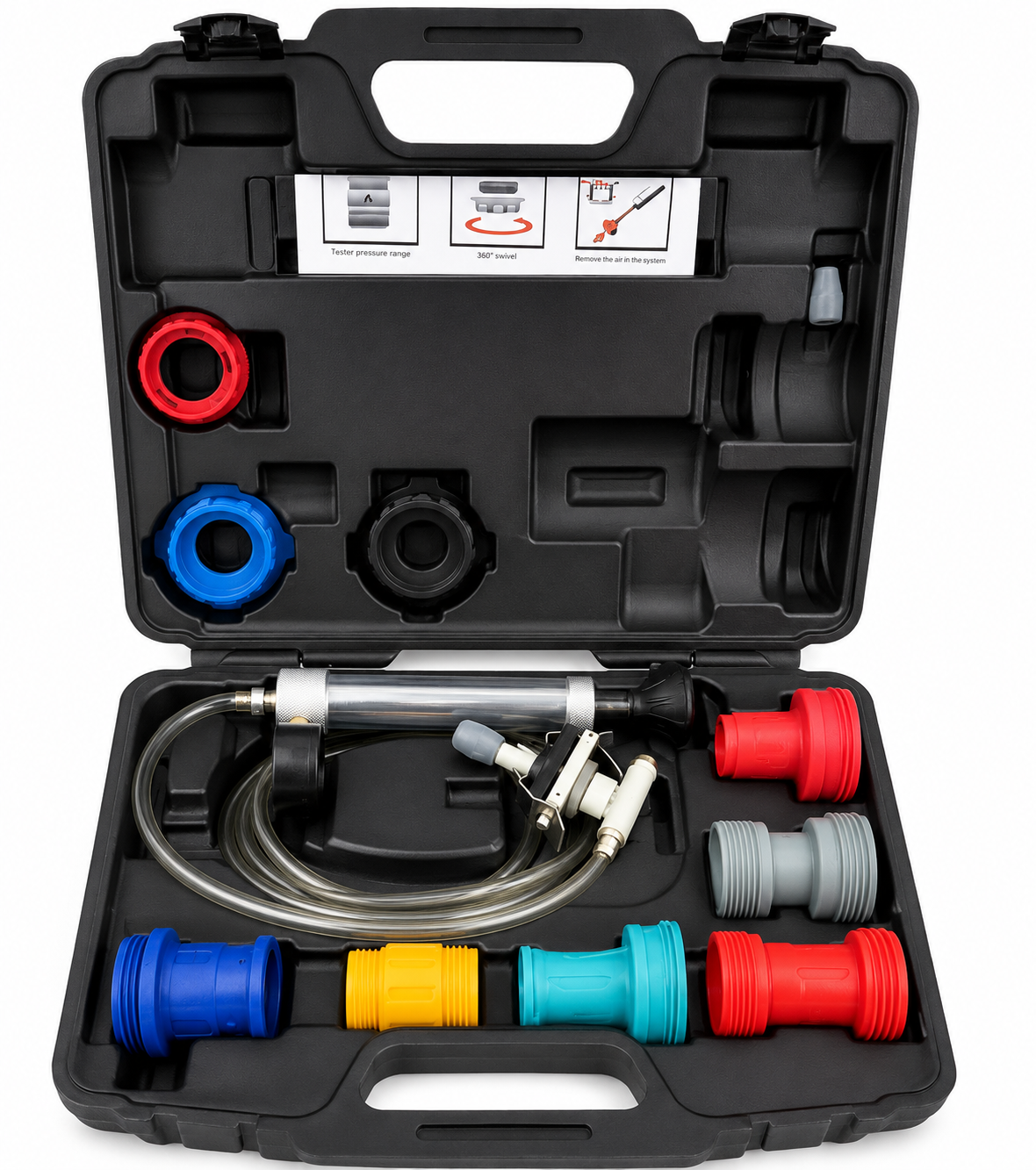 TT666 Hubitools AB70889 Deluxe Cooling System Pressure & Cap Tester