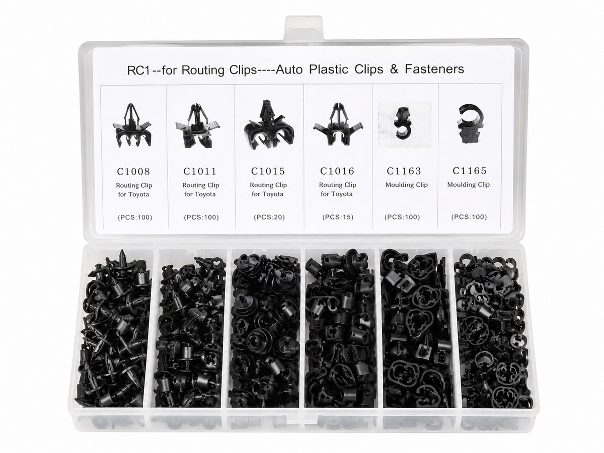 TT340 Assorted Automotive Routing Clips & Plastic Fasteners Kit 460pc