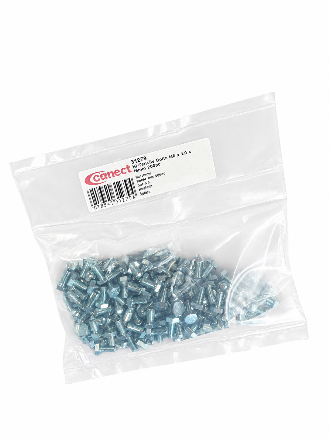 Connect 31279 Hi Tensile Bolts M8 x 1.0 x 20mm Opened Incomplete