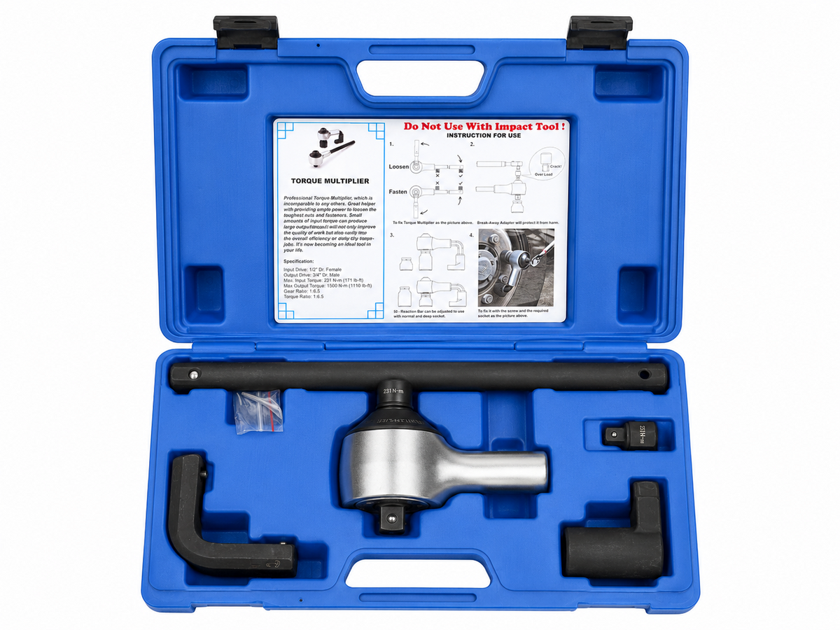 Laser 7318 Torque Multiplier Set 1500Nm 1/2in to 3/4in