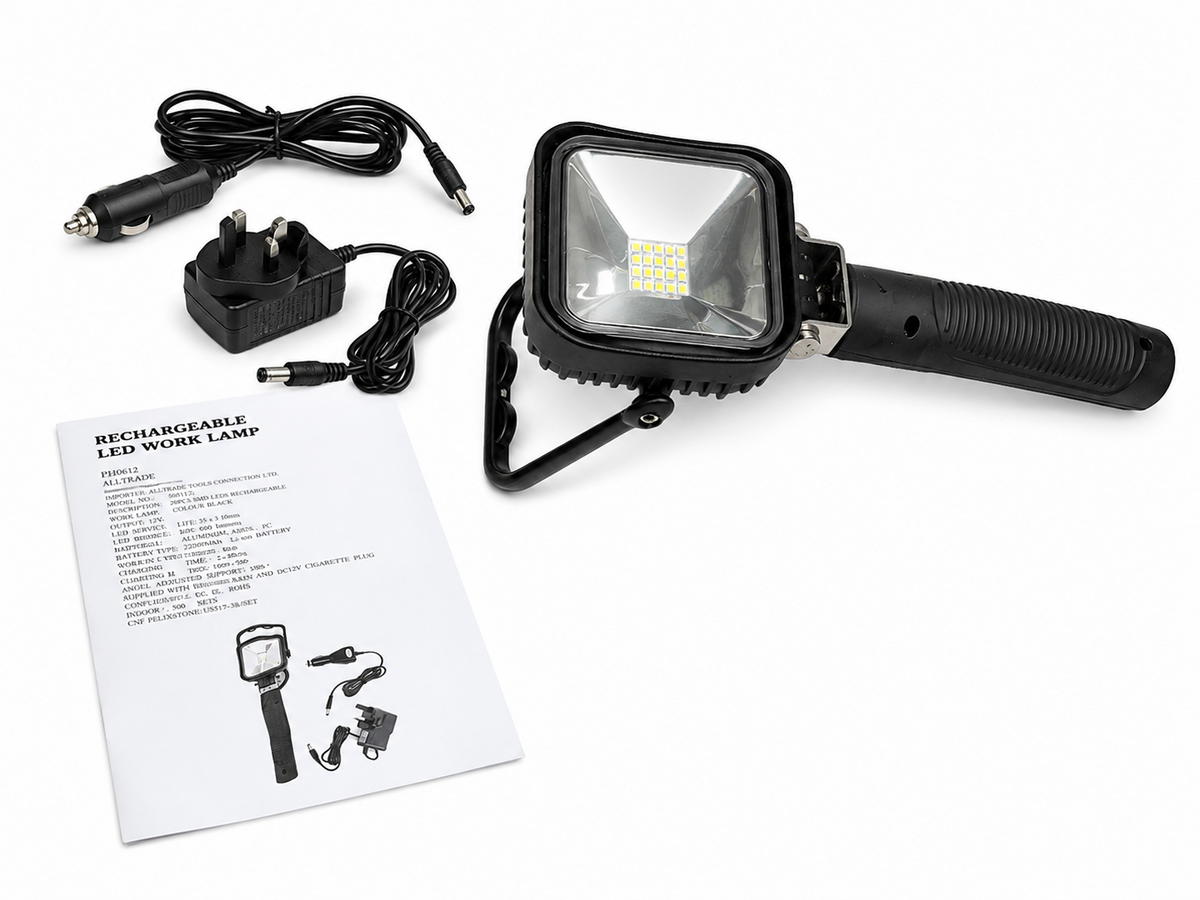 Rechargeable LED Work Lamp Flood Light 6000K 12V/240V TT55
