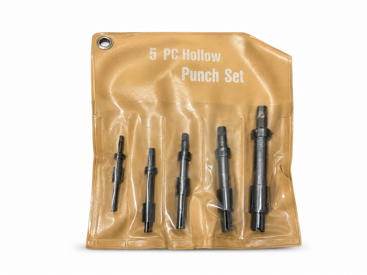 TT791 5pc Hollow Punch Set Leather Rubber Gasket Hole Cutting Tools