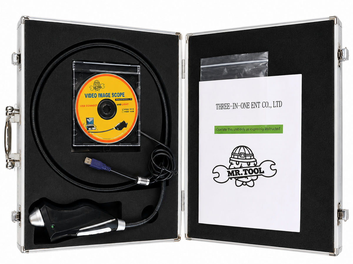 MR TOOL Video Image Guide Scope USB Inspection Camera Borescope Case TT185