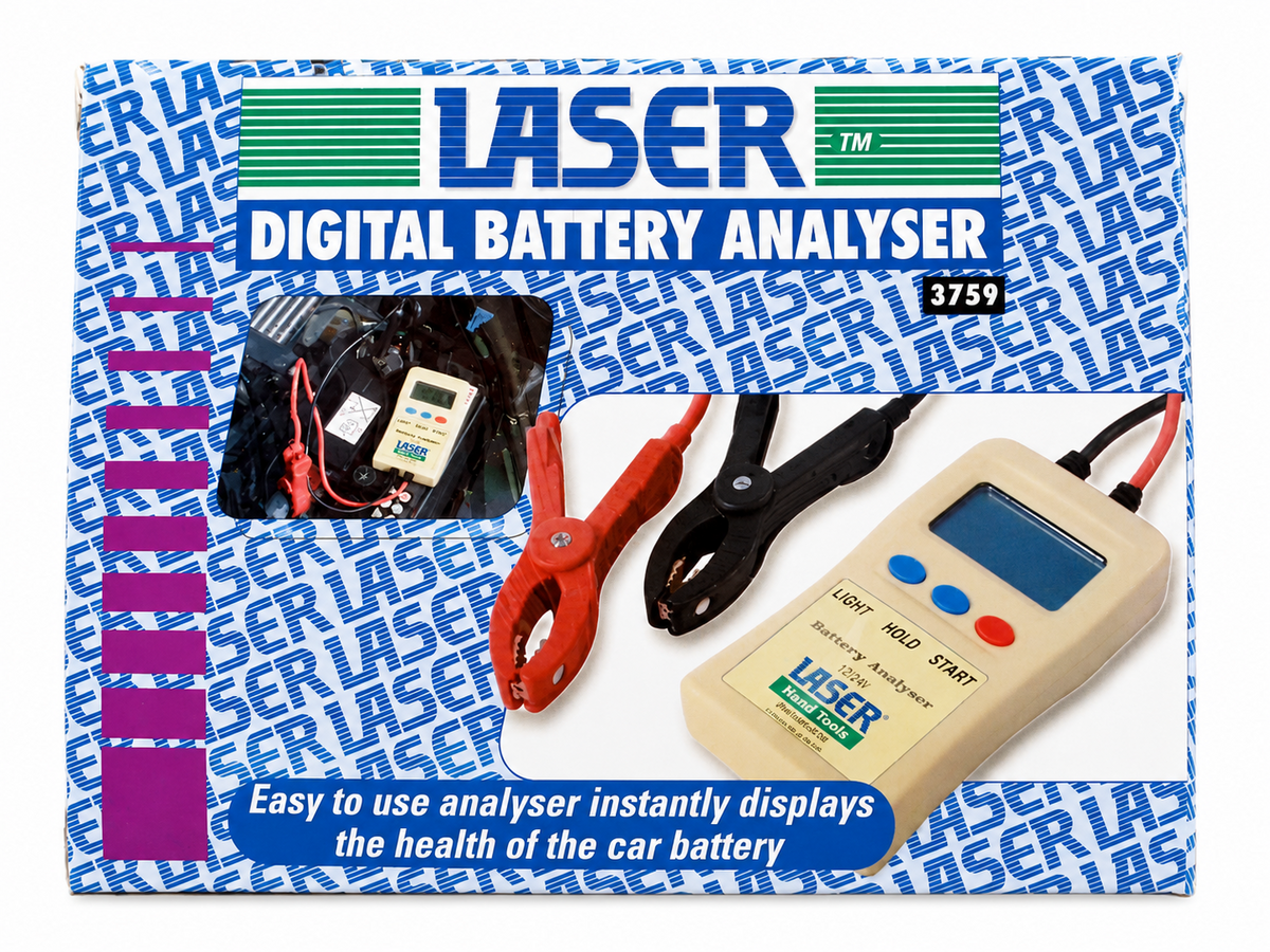 Laser 3759 Digital Car Battery Analyser 12V Battery Tester