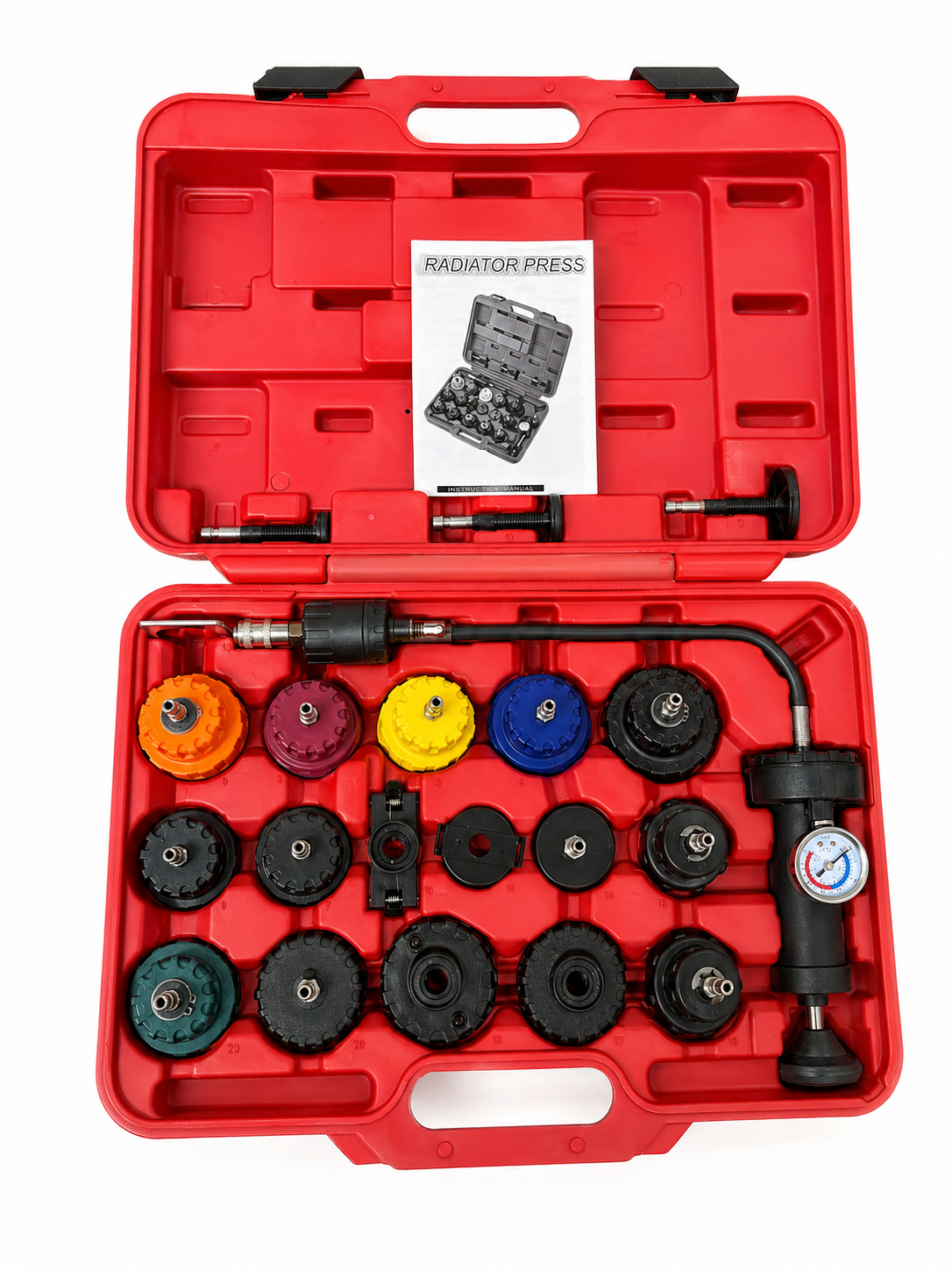 Radiator Pressure Tester & Cooling System Leak Test Kit 28pc Universal TT12