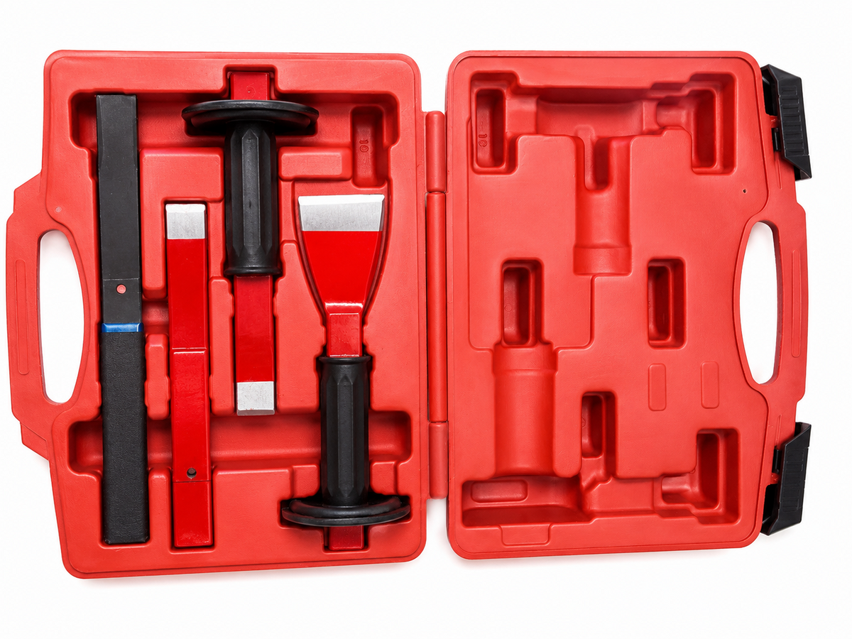 TT518 Panel Beating Hammer & Dolly Set Auto Body Repair Kit 7 Piece