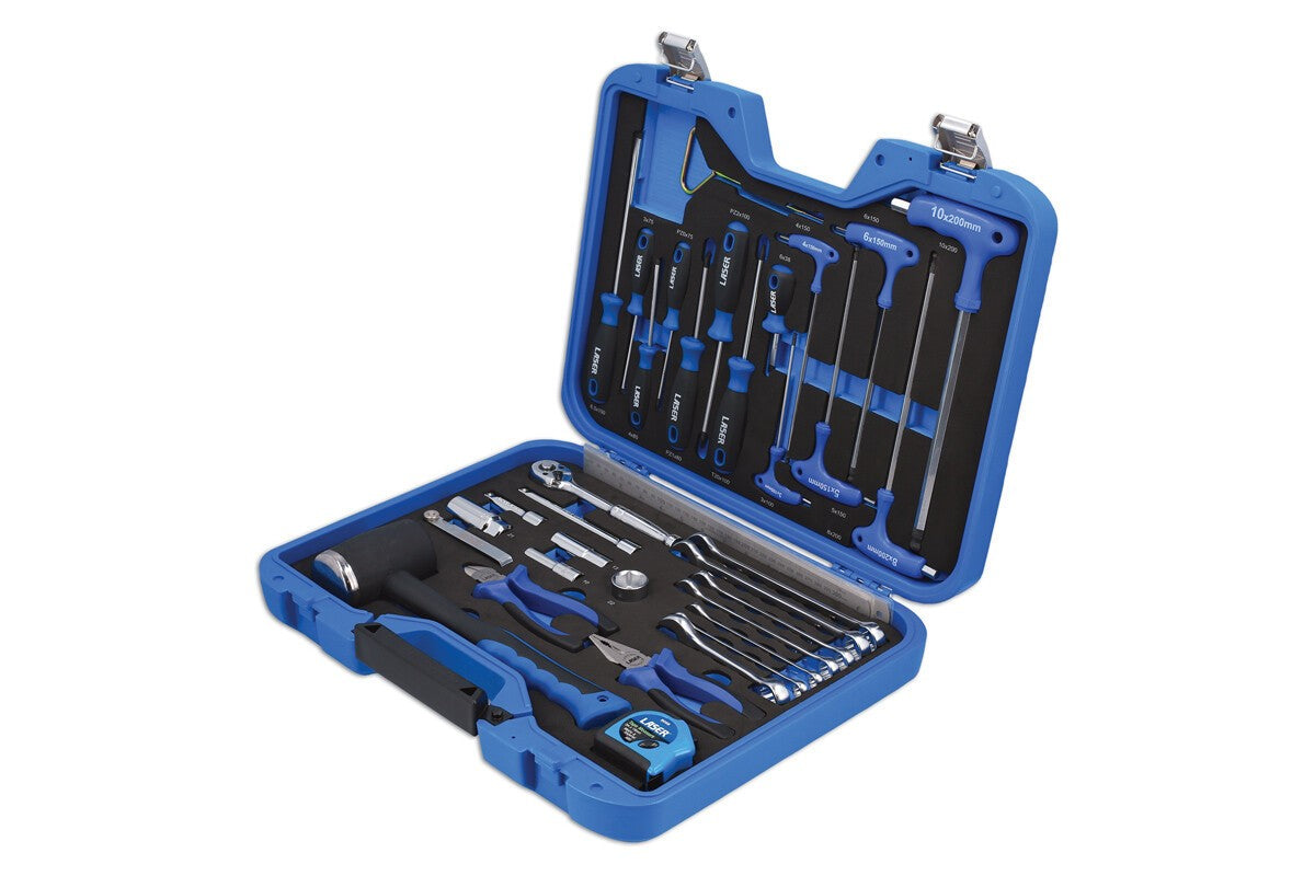 Laser 8058 Karting Tool Kit 3/8 Drive Ratchet Socket Screwdriver Plier Set