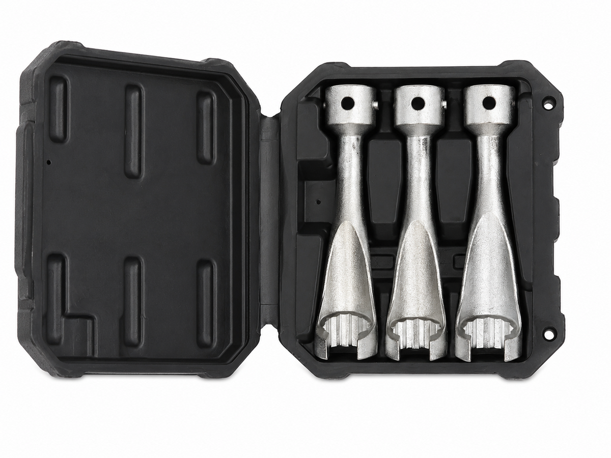 TT431 3pc Slotted Lock Nut Socket Set Fuel Tank Sender Unit Removal Tool