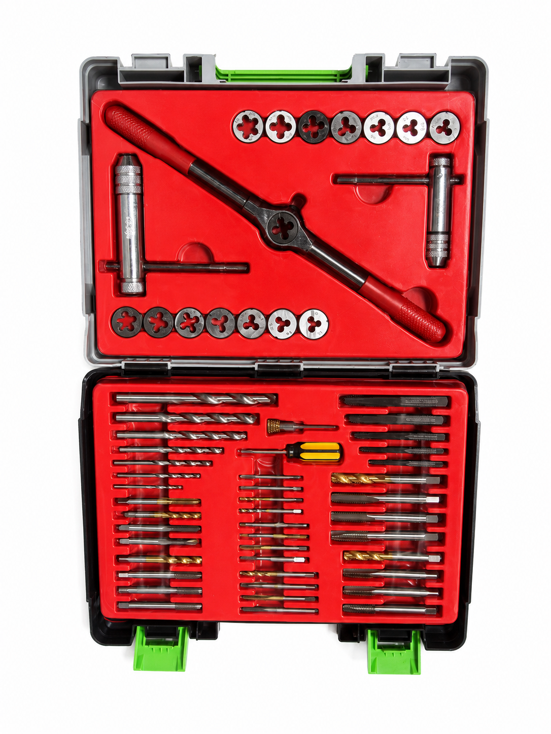 TT566 Metric Tap & Die Thread Repair Cutting Set with Drill Bits Case