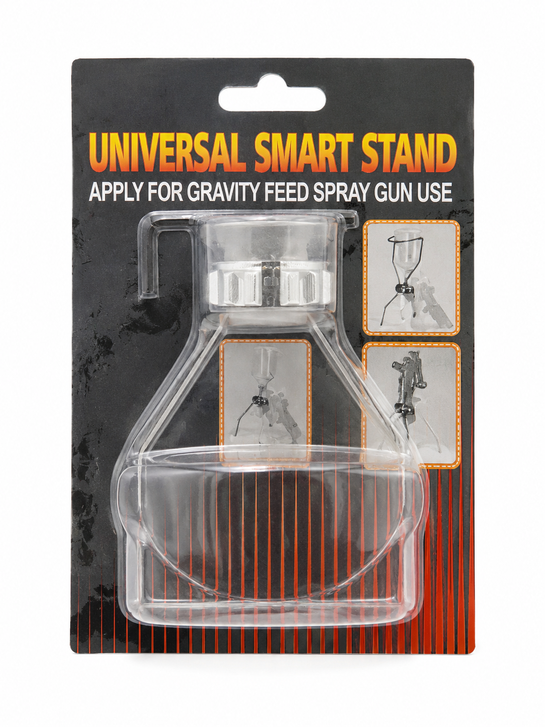 TT854 Universal Gravity Feed Spray Gun Stand Holder with Thread Adaptors