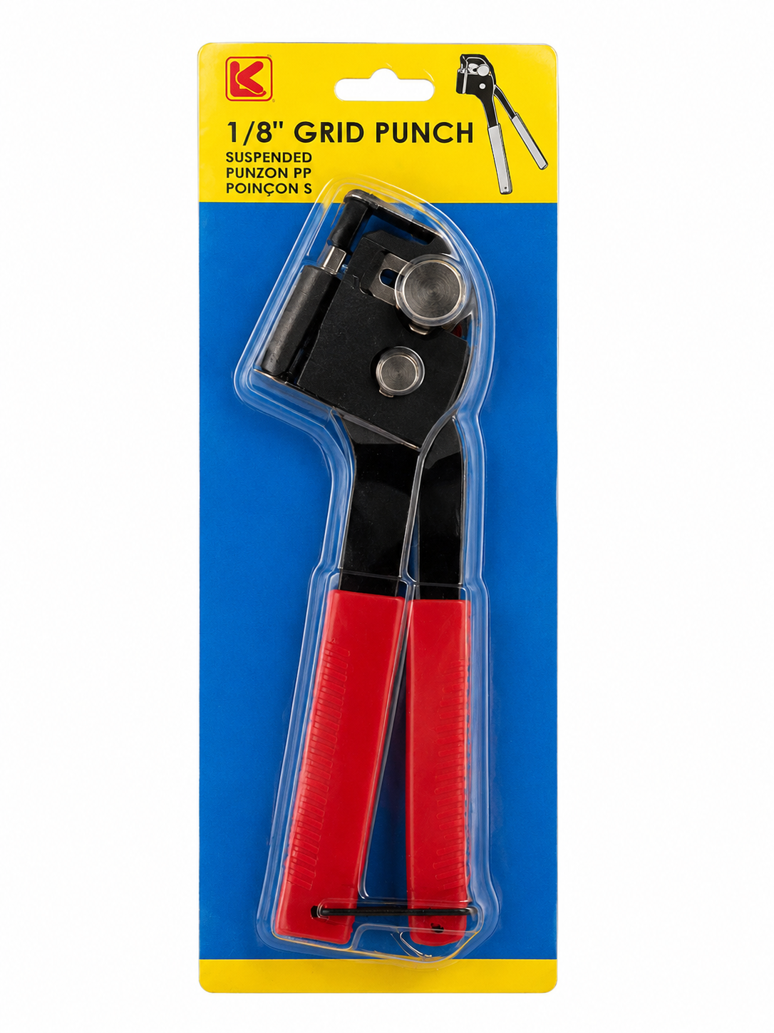 TT257 1/8" Grid Punch Tool Sheet Metal Hole Punch Hand Punch Pliers