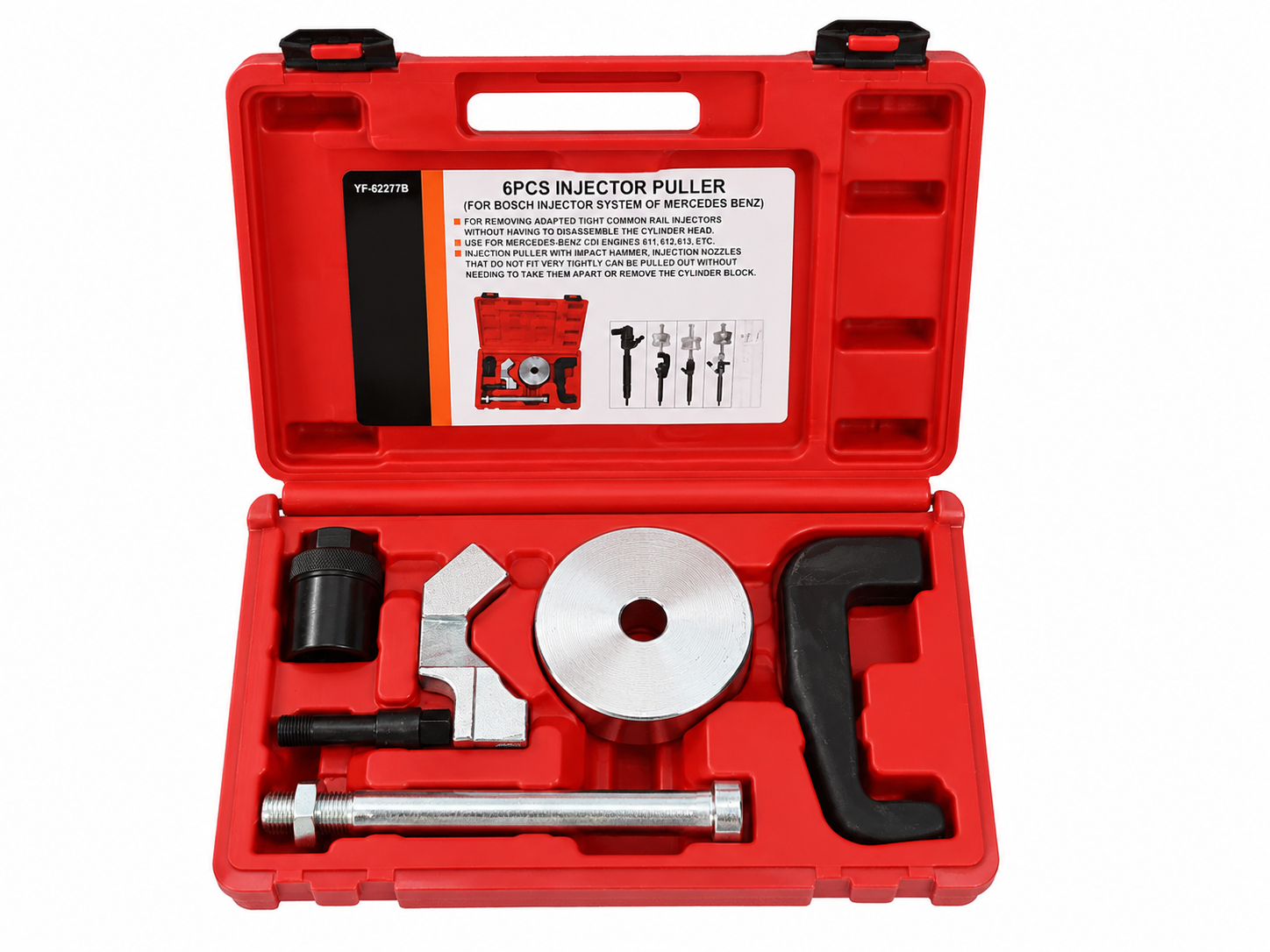 TT925 6pc Diesel Injector Puller Mercedes CDI Common Rail 611 612 613