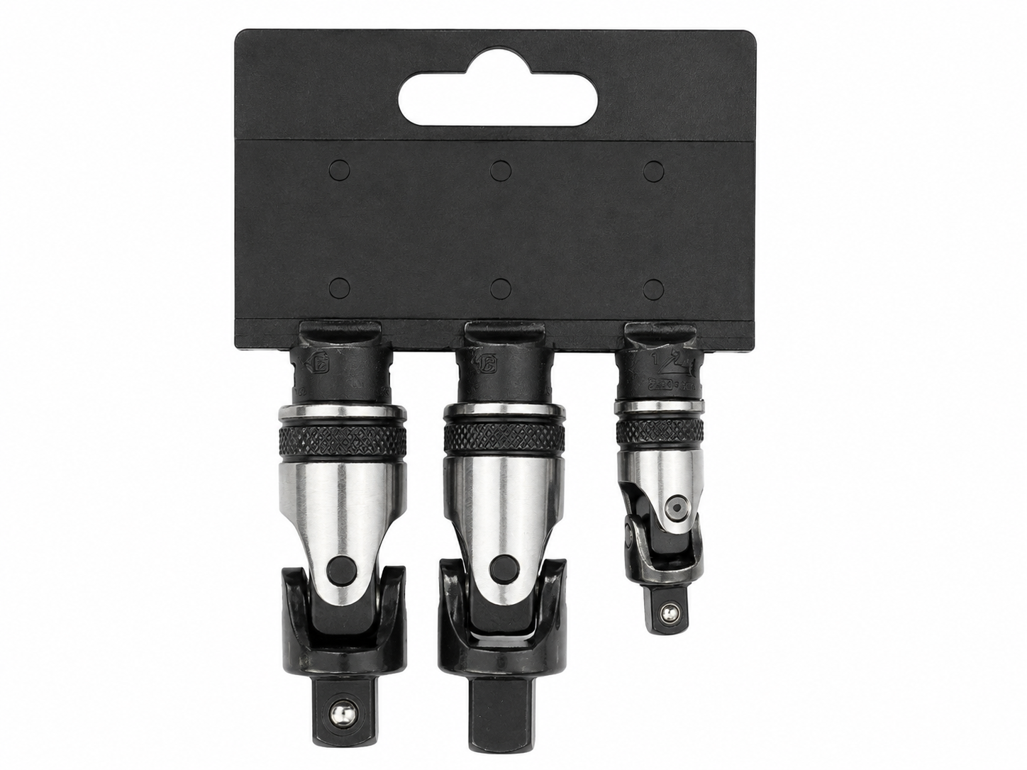 TT904 3pc Universal Joint Socket Adapter Set 1/4 3/8 1/2in Drive