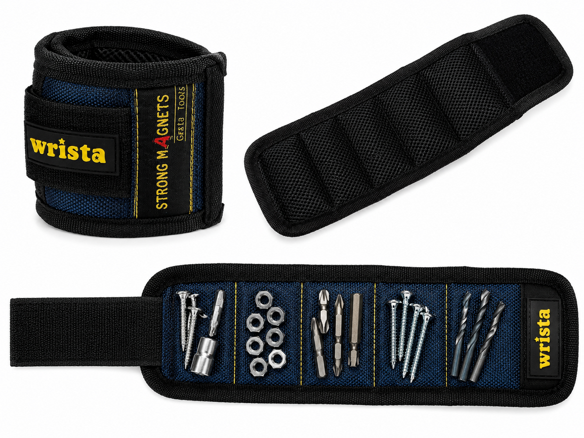 TT455 Wrist Magnetic Tool Holder Bracelet Mechanics Screws Nuts Drill Bits
