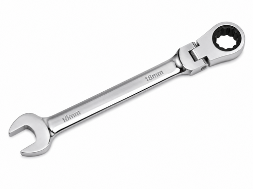 TT899 18mm Flex Head Ratchet Combination Spanner Open End Wrench