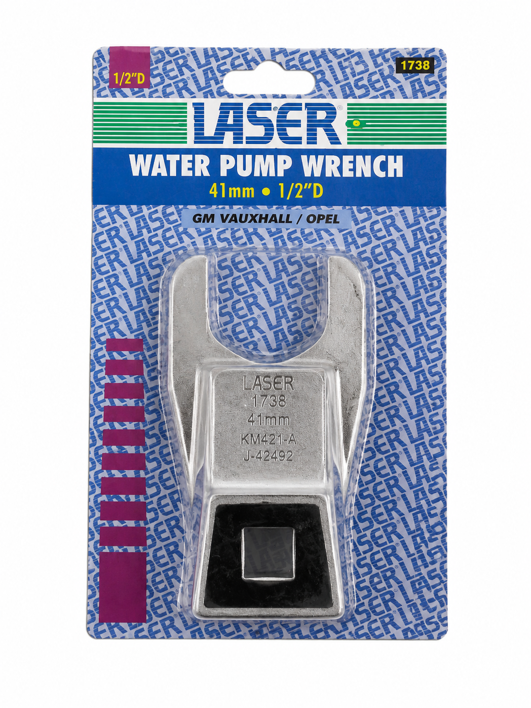 Laser 1738 Vauxhall Opel Water Pump Wrench 41mm 1/2 Drive