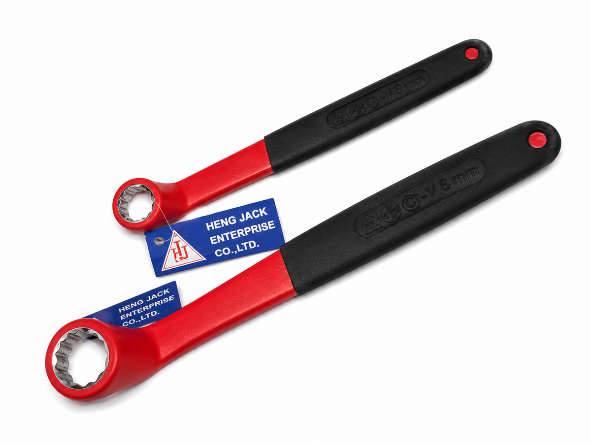 Insulated Ring Spanner Set Double Ended Electrical Safety Wrenches TT135
