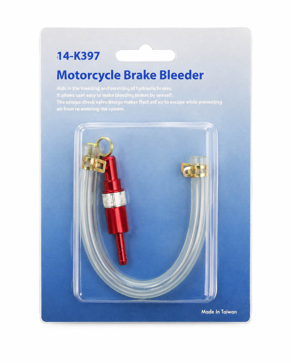 TT400 Motorcycle Brake Bleeder Kit One Way Valve Brake Bleeding Tool