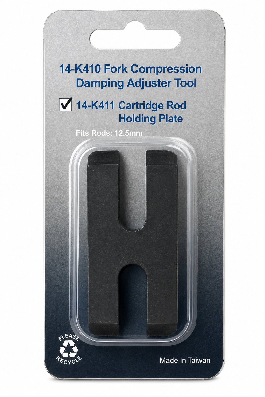 TT473 Motorcycle Fork Cartridge Rod Holding Plate Tool 12.5mm Suspension