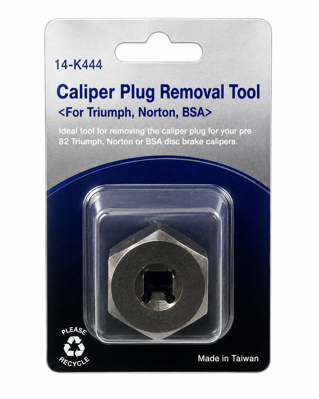 TT555 Caliper Plug Removal Tool For Triumph Norton BSA Classic Disc Brakes